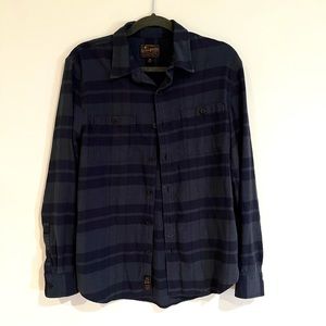 Lucky Brand Saturday Stretch Plaid Button Down